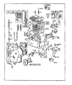 Part Location Diagram of 262199 Briggs and Stratton DISCONTINUED